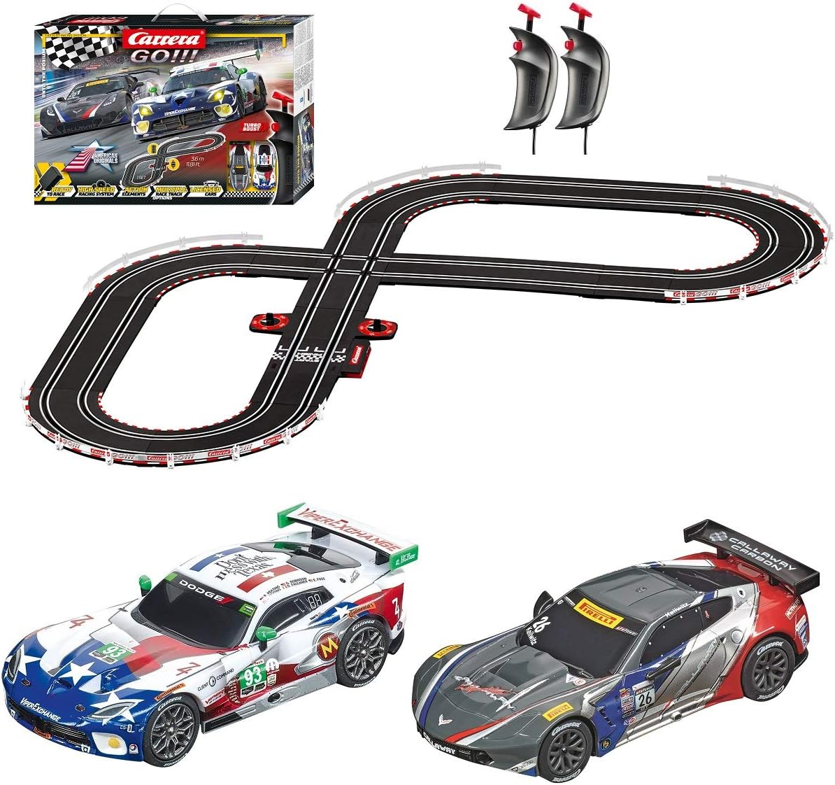 1:43 Scale Electric Slot Car Racing Track Set C281297