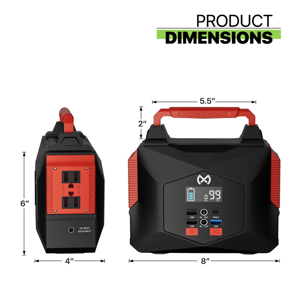 12V 300W 10A Portable Power Station 250Wh Lithium Battery with LED Light S48478