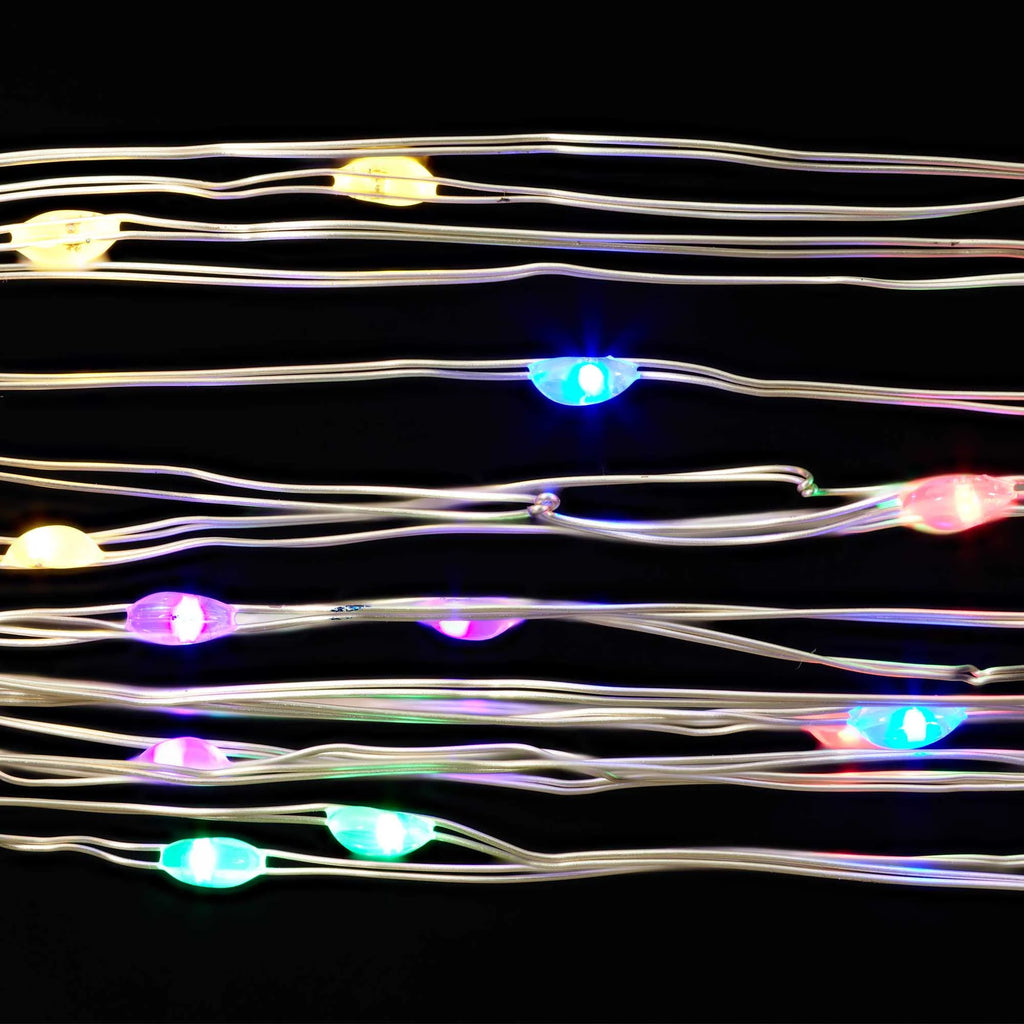 50-Count Warm White LED Wire Lights with 8 Lighting Modes I9063