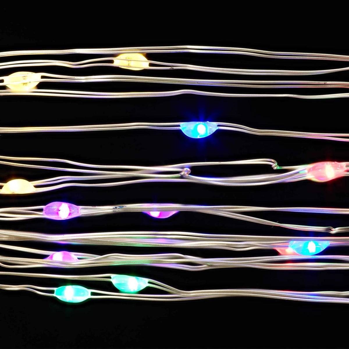 50-Count Warm White LED Wire Lights with 8 Lighting Modes I9063