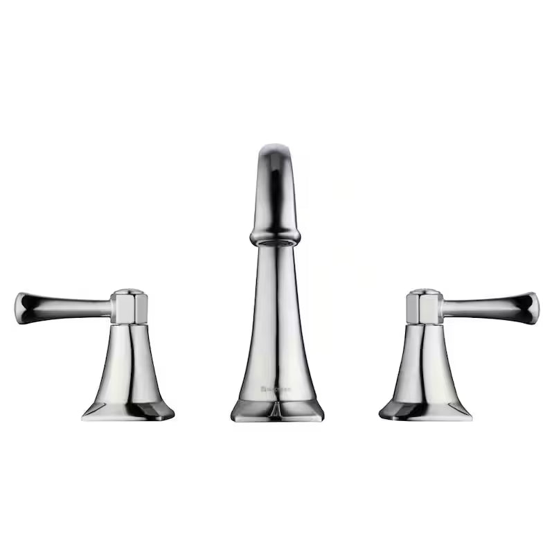 8 in. Widespread Double-Handle High-Arc Bathroom Faucet Polished Chrome F2849