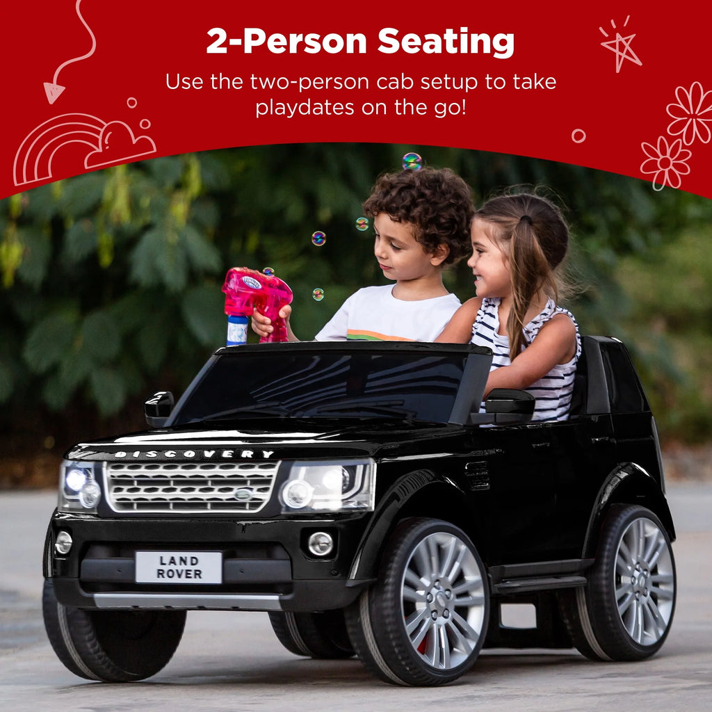 12V 2-Seater Ride On Car Toy with Parent Remote Control White J349