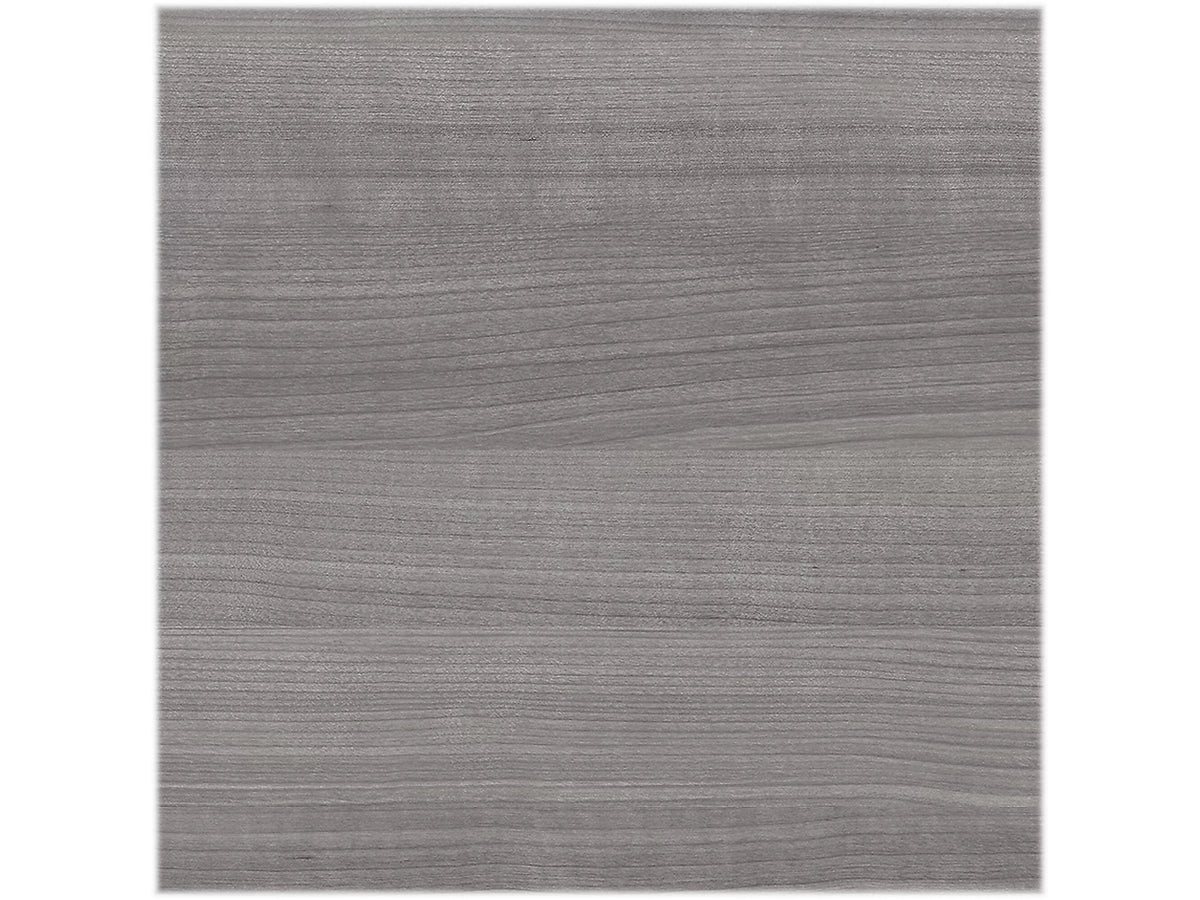 Gray Engineered Wood Office Desk with File Cabinet & Bookcase S28191