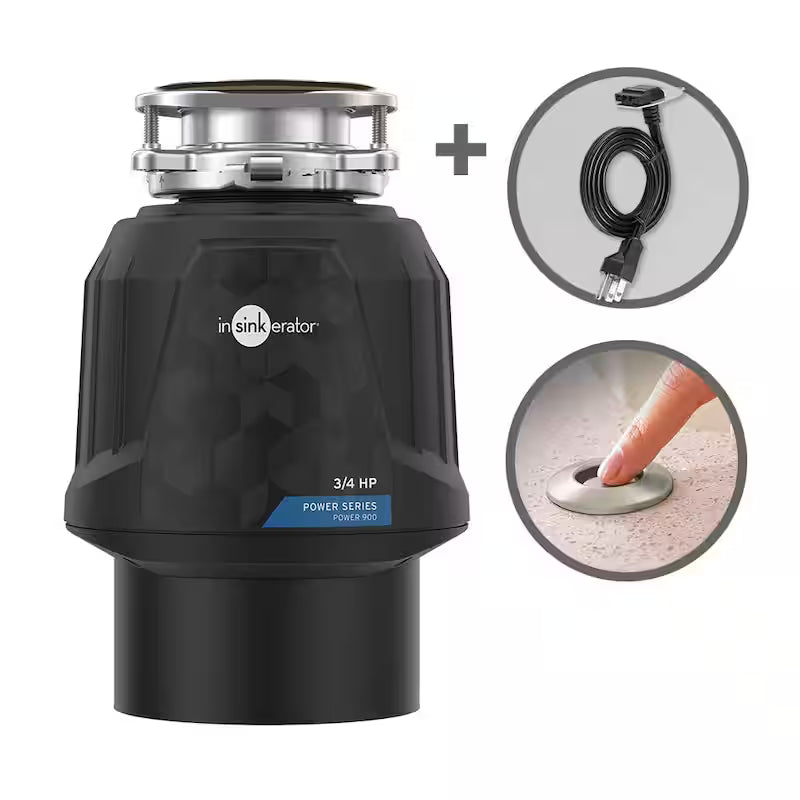 3/4 HP Continuous Feed Garbage Disposal with Power Cord O5054