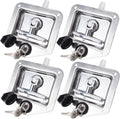 4 Pack Stainless-Steel T Handle Lock with Gasket and Keys Q986095