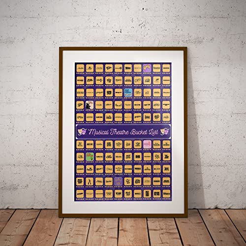 Musical Theater Scratch Off Poster 23"x17" Y14995