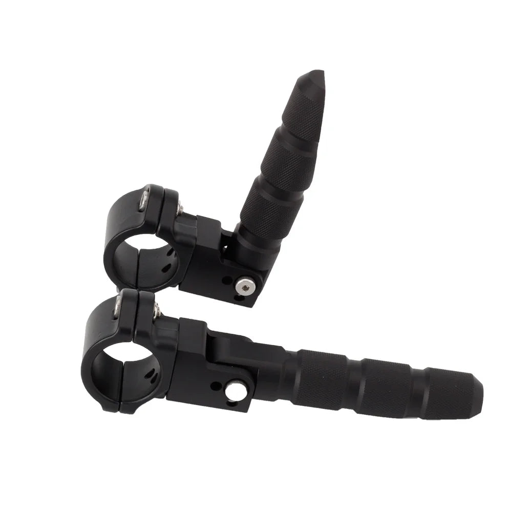 Universal Motorcycle 360 Rotatable Highway Crash Bar Foot Pegs Q175