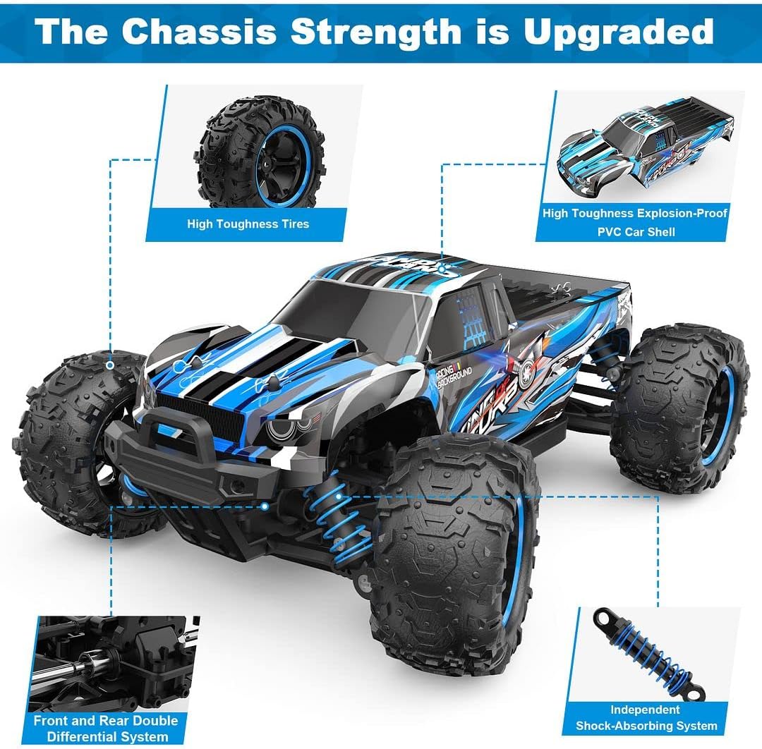 1:18 Scale 4WD RC Monster Truck with Two Rechargeable Batteries E157269
