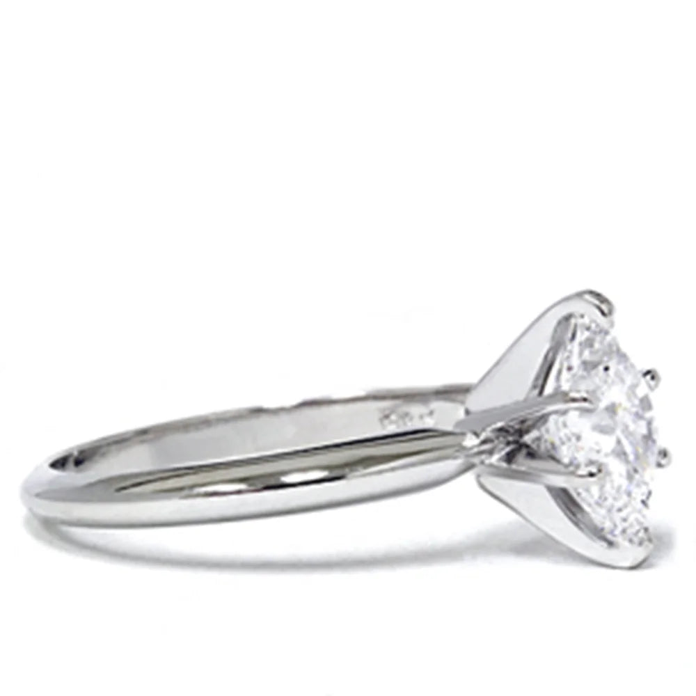 1ct Marquise Diamond Engagement Ring 14K White Gold X982