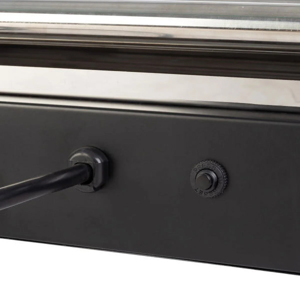 9-Roller Hot Dog Grill with Bun Warmer and Cover U1306