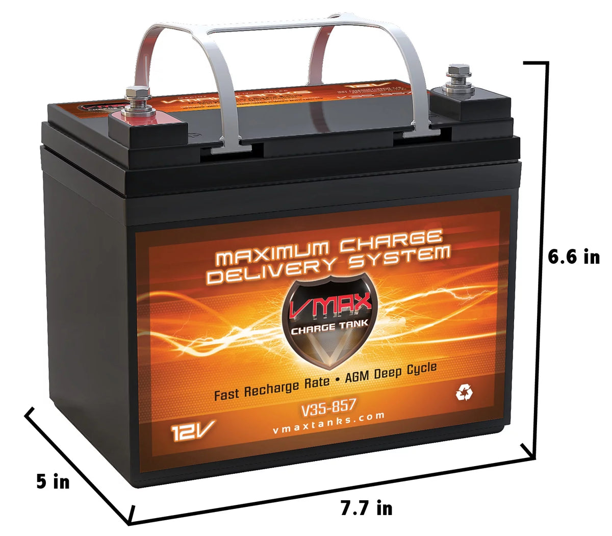 12V 35AH AGM Battery T3955
