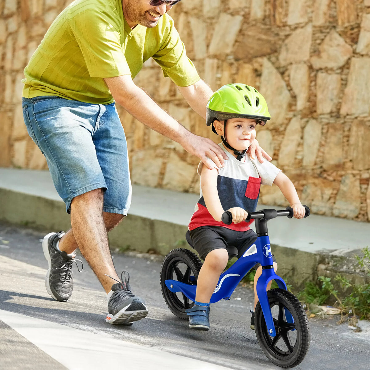 Kids Balance Bike with Rotatable Handlebar Red P81526